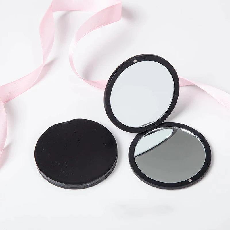 Zonyin Luxury Double-Sided Square Travel Cosmetic Mirror Handheld Pocket Mirror Personalized Makeup Mirror with Custom logo