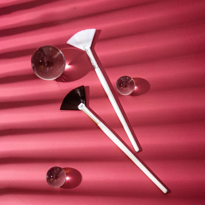 Zonyin Hot Selling Wholesale Acid Brushes New Face Mask Brush Skin Peeling Stock Small Fan Shade Slant Head Makeup Brush