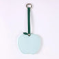 Zonyin Christmas Apple Design Baby Pink Pocket Makeup Mirror Customized Private Logo Small Mirror with Hanging Rope and Key Ring