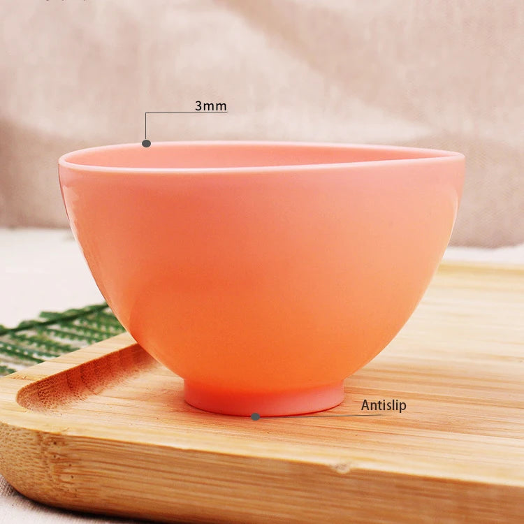 Zonyin Wholesale Silicone Mask Brush Makeup Tools Facial Mask Bowl Stick Spatula Spoon Brush Set for Beauty Salon 5 in 1