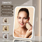 Zonyin Personalized Makeup Mirror Type-C Rechargeable Touch Screen Portable Makeup Mirror With LED Brightness Adjustable Lighted