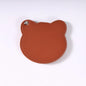 Zonyin Customized Personalized Logo Pu Leather Glass Mirror Lovely Black Bear Shaped Pocket Makeup Mirrors for Travel