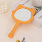 Zonyin New Design Plastic Cartoon Cute Cat Shape Portable Handheld Makeup Mirror Salon Hand Held Mirror Cosmetic Mirror for Girl