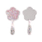 Zonyin Cute Flower-Shaped Handheld Makeup Mirror Novelty Quicksand Glitter Hand Mirror Portable Beauty Tool for Gifts