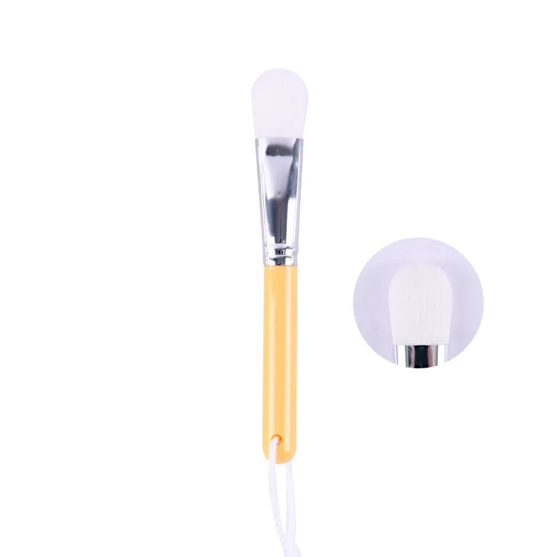 Zonyin Custom Private Label Facial Mask Brush Applicator Professional Makeup Vegan Wooden Face Mask Brush Soft Hair Wholesale