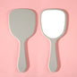Zonyin Wholesale Cute Portable Hand Held Cosmetic Mirror Custom Logo Product Plastic Handheld Small Makeup Mirror for Beauty