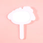 Zonyin Cute Dog-Shaped Handheld Cosmetic Mirror New Arrival Customizable Single Side Handle Hand Held Makeup Travel Mirror for