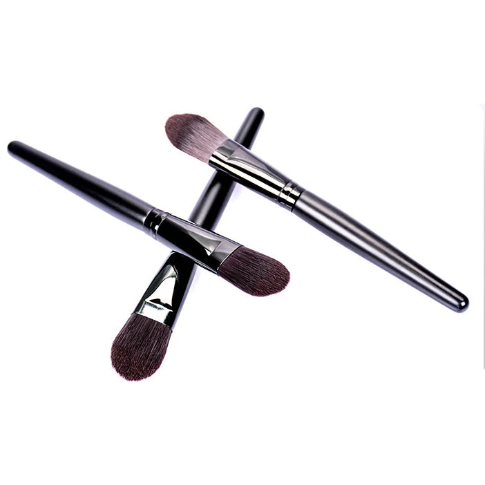 Zonyin Wholesale Black Wood Handle Face Mask Brush Custom Logo Wooden Facial Clay Mask Brush Applicator for Mud Mask