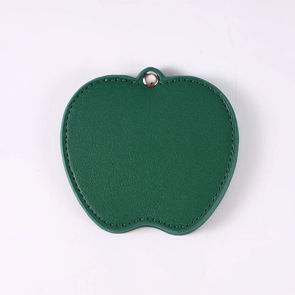 Zonyin Wholesale Gold Silver Apple Designed Travel Makeup Mirror Custom Logo Portable Small Pocket Mirrors for Christmas Gifts