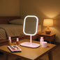 Zonyin LED Makeup Mirror with Light Touch Control Rechargeable Cosmetic Mirror Portable ABS Desktop Mirror for Travel and Home