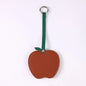 Zonyin Christmas Apple Design Baby Pink Pocket Makeup Mirror Customized Private Logo Small Mirror with Hanging Rope and Key Ring