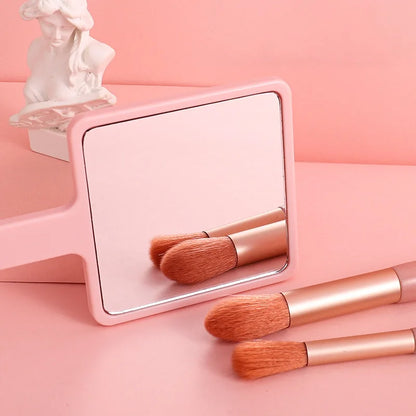 Zonyin Custom logo Square Small Hand Held Cosmetic Mirror Hot Selling Portable Handheld Makeup Mirror for Travel with OEM/ODM