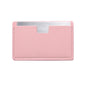 Zonyin Wholesale Rectangle Pull-out Design Travel Makeup Stainless Steel Mirror Custom Your Brand Logo With Pu Leather Case
