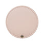 Zonyin Wholesale White Round Pocket Mirror Pu Leather Glass Small Travel Cosmetic Mirror for Women Girls