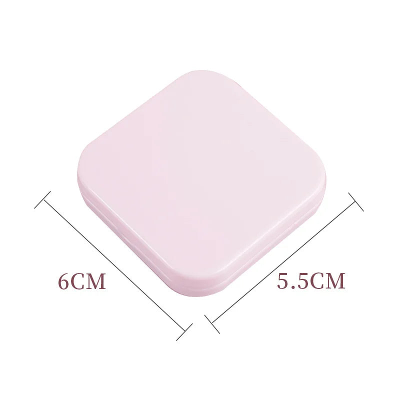 Zonyin High Quality Promotional Gift Dual-sided Cosmetic Mirror 2X Small Plastic Pocket Mirror Makeup Mirror With Customized