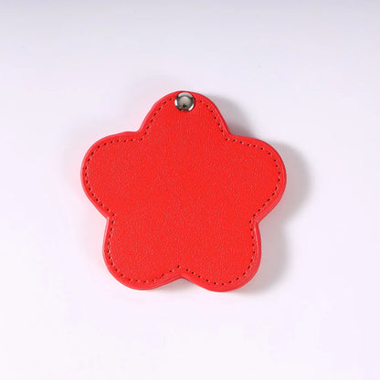 Zonyin Portable Gold Shiny Star-Shaped Compact Mirror Custom Silver Pu Leather Small Travel Cosmetic Mirrors with Private Logo