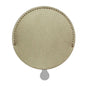 Zonyin Wholesale Cheap Gold Round Pull-out Makeup Pocket Mirror Private Label Pu Leather Metal Mirror for Travel