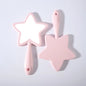 Zonyin New Design Large Pink Star Shaped Cute and Travel Makeup Mirror Personalized Eyelash Cosmetic Mirror Hand Held Mirror
