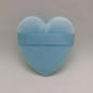Zonyin Cute Heart Shaped Velvet Powder Puff Soft Love Design Velour Makeup Sponge Puff Cosmetic Powder Puff for Girls