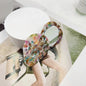 Zonyin Rotate Open Design Heart-Shape Acetate Portable Pocket Cosmetic Mirror Folding Small Travel Makeup Mirror for Promotional