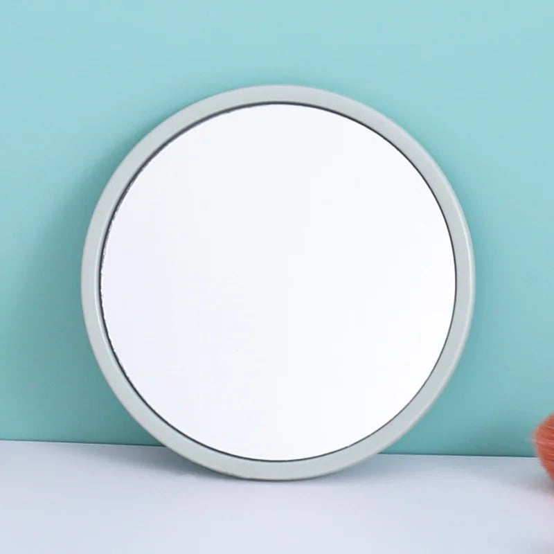 Zonyin Wholesale Plastic Single Side Pocket Mirror Round Portable Mini Mirror Private Label Small Makeup Mirror With Custom logo