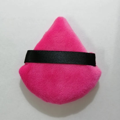 Zonyin Top Seller Triangle Powder Puff Makeup Sponge Soft Velour Cosmetic Puff Black Velvet Loose Powder Puffs for Face