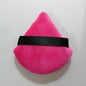 Zonyin Top Seller Triangle Powder Puff Makeup Sponge Soft Velour Cosmetic Puff Black Velvet Loose Powder Puffs for Face