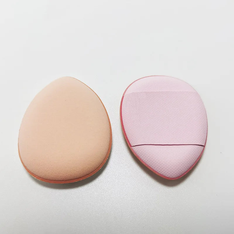 Zonyin Wholesale Cheap Mini Droplet Shaped Cosmetic Puff Small Pointed Finger Foundation Powder Puff for Make up