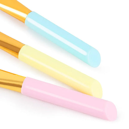 Zonyin 7 Color Soft Head Silicone Facial Mask Brush Set Single Head Beauty Brush Film Adjustment Stick Silicone Makeup Brush Set