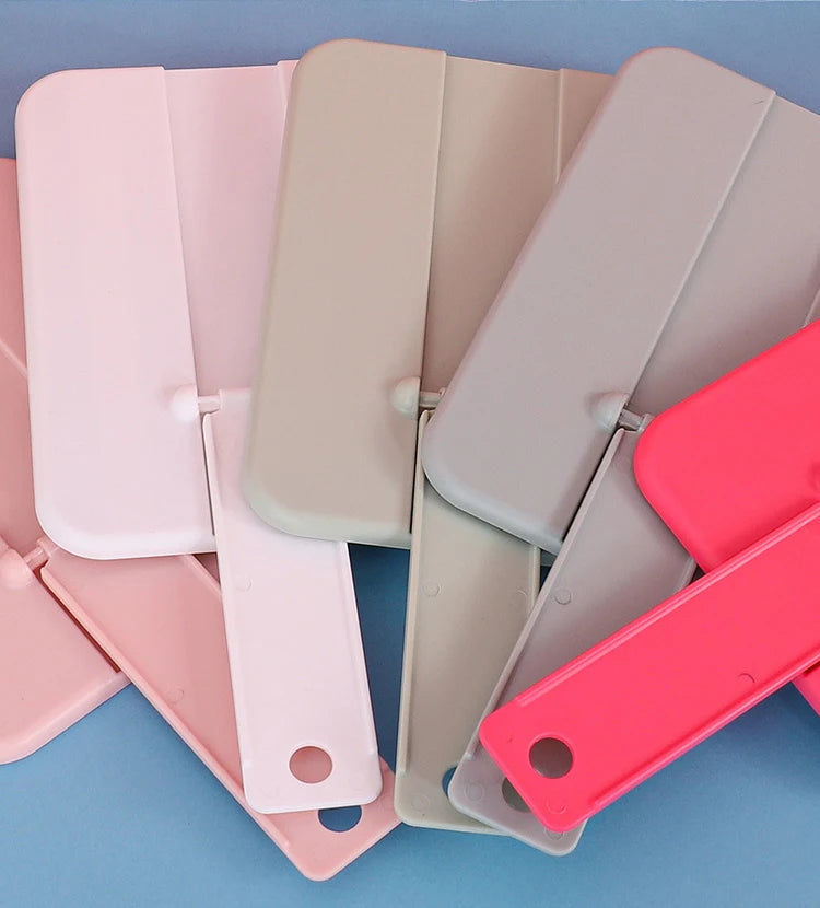 Zonyin Multifunction Pocket Foldable Handheld Cosmetic Mirror Custom Logo Compact Tabletop Folding Makeup Mirror for Travel