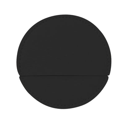 Zonyin Round Compact Stainless Steel Makeup Mirror Customized Logo Mini PU Leather Hand Pocket Cosmetic Mirror for Promotional