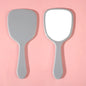Zonyin Wholesale Cute Portable Hand Held Cosmetic Mirror Custom Logo Product Plastic Handheld Small Makeup Mirror for Beauty