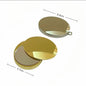 Zonyin New Heart Shape Irregular Design Metal Foldable Mirror Portable Double-sided Small Mirror Promotion Gift for Modern