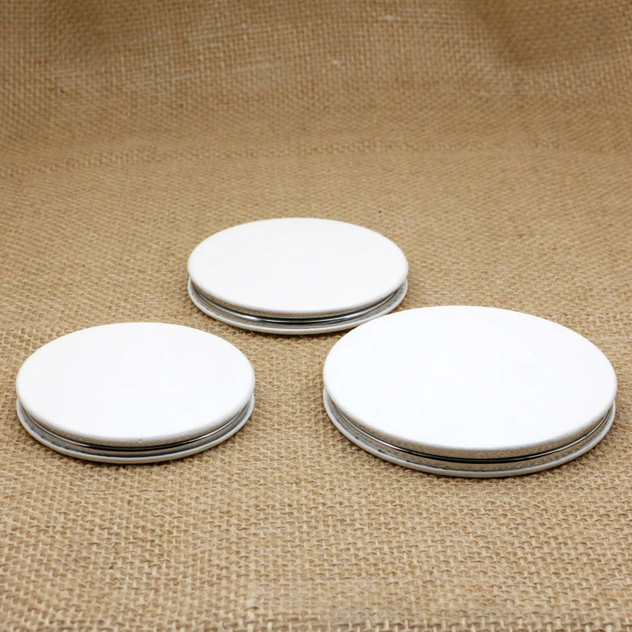 Zonyin Wholesale Hand Mirror Square Cosmetic Makeup Vanity Mirror Double Side Folding Pocket Heart Design Compact Mirror Custom