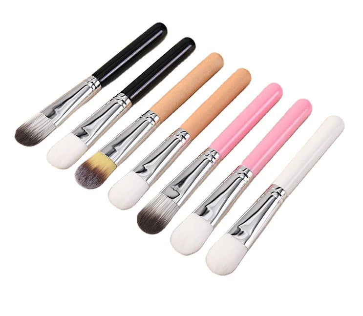Zonyin Custom Private Label Facial Mask Brush Applicator Professional Makeup Vegan Wooden Face Mask Brush Soft Hair Wholesale