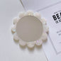 Zonyin Promotion High-End Portable Mini Makeup Mirror Compact Retro Acetate Plate Sunflower Custom Logo Pocket Mirror for Girls