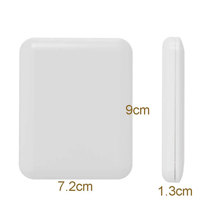 Zonyin Cheap Portable Double-sided ABS LED Compact Travel Pocket Makeup Mirror 1X/2X Magnification Cosmetic Mirror with Light