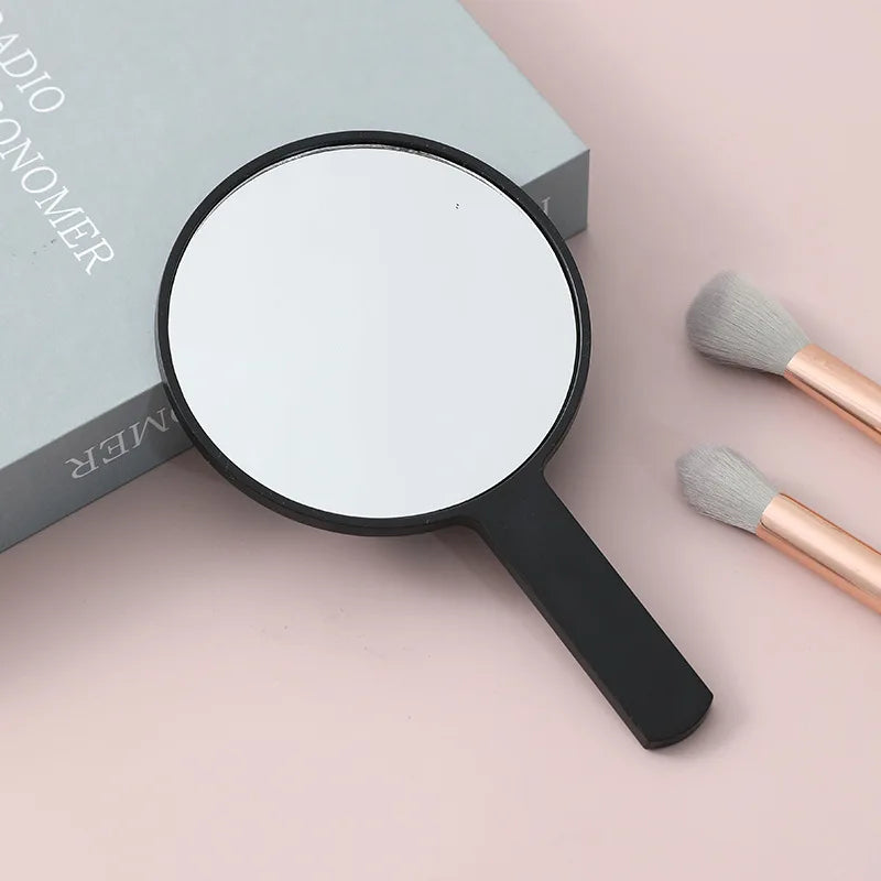 Zonyin Hot Sale Portable Square Round Makeup Mirror Small Handheld Cosmetic Hand Mirror for Girls Woman With Custom Logo