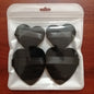Zonyin Best Selling Super Soft Velvet Makeup Sponge Puff Small Large Heart Shape Velour Powder Puff for Women