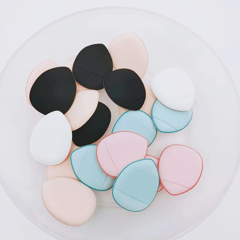 Zonyin Custom Logo Mini Teardrop Shape Air Cushion Concealer Cosmetic Puff Latex Free Small Powder Foundation Sponge for Makeup