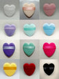 Zonyin LOW MOQ Custom Logo Label Package Cosmetic Puff Super Soft Velvet Heart Round Triangle Powder Puff for Make up