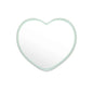 Zonyin Wholesale Cute Plastic Small Heart Pocket Makeup Mirror Custom Logo Mini Portable Compact Travel  Mirror  for Women Girls