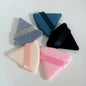 Zonyin LOW MOQ Custom Logo Label Package Cosmetic Puff Super Soft Velvet Heart Round Triangle Powder Puff for Make up