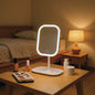 Zonyin LED Makeup Mirror with Light Touch Control Rechargeable Cosmetic Mirror Portable ABS Desktop Mirror for Travel and Home
