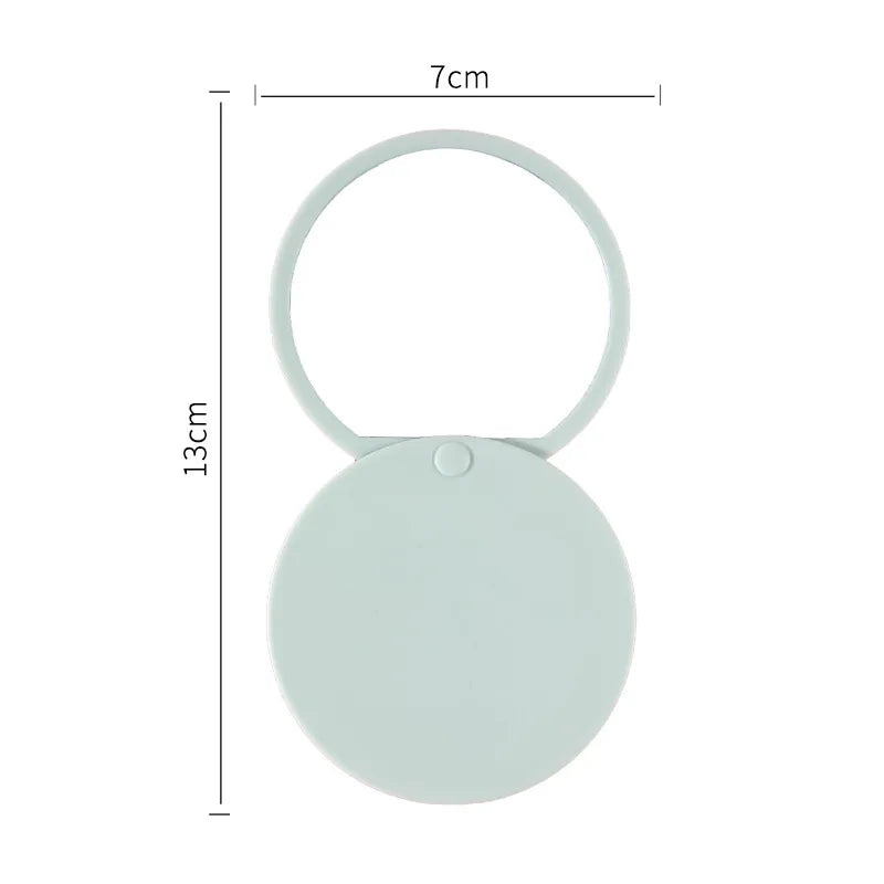 Zonyin Custom logo Plastic Round Sliding Cover Design  Pocket Mirror Wholesale Cheap Portable Pink Small Hand Mirror for Travel