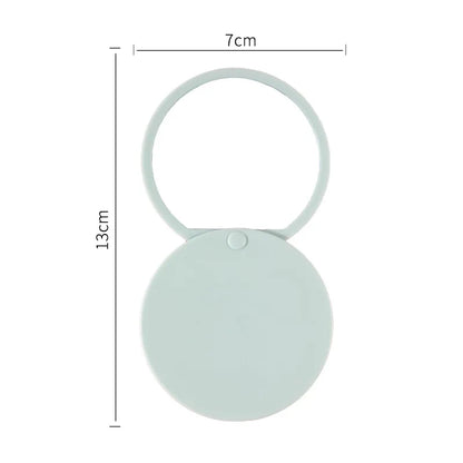 Zonyin Custom logo Plastic Round Sliding Cover Design  Pocket Mirror Wholesale Cheap Portable Pink Small Hand Mirror for Travel