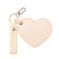 Zonyin Valentine's Day Gift Heart Shaped Makeup Keychain Mirror Pu Leather HD Glass Custom Travel Pocket Mirrors for Women Girls