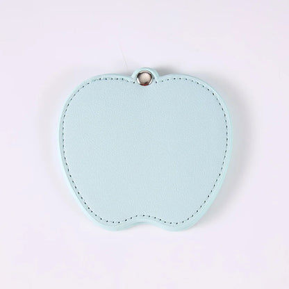 Zonyin Wholesale Gold Silver Apple Designed Travel Makeup Mirror Custom Logo Portable Small Pocket Mirrors for Christmas Gifts