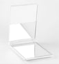Zonyin Portable Led Light Mirror Travel Desktop Makeup Mirror Cosmetic Compact 1X 2X 5X Magnifying Table Mirror with Led Light
