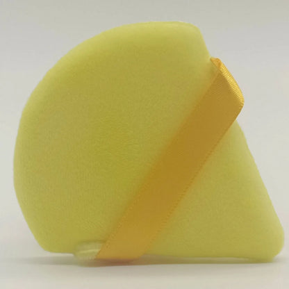 Zonyin Super Soft White Velvet Triangle Powder Puff Face Makeup Sponge Cosmetic Puff for Loose Powder